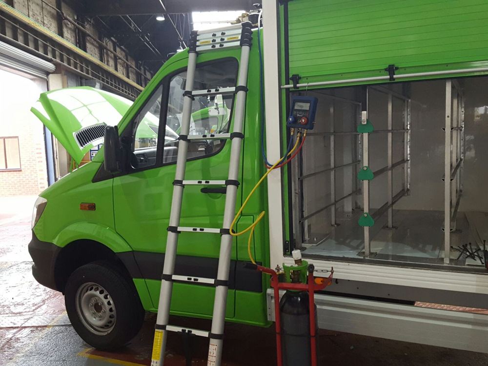 Iscold Automotive van and equipment