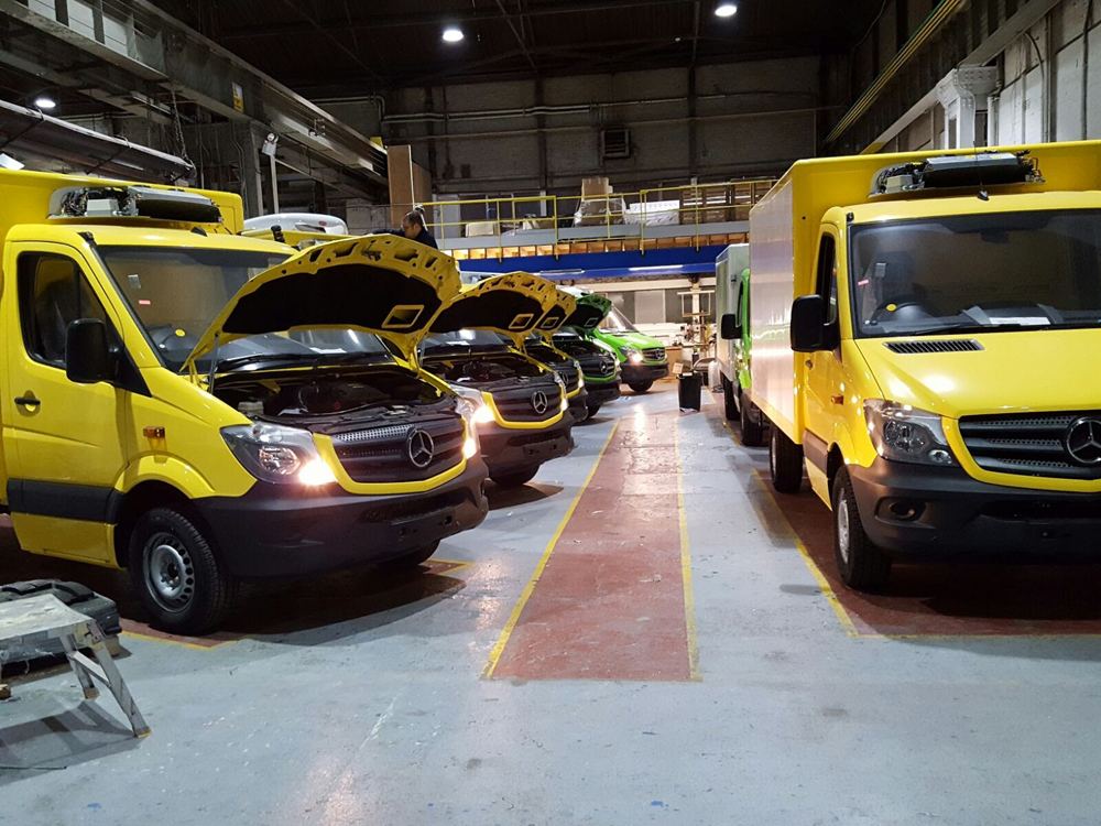 Iscold Automotive engineers working